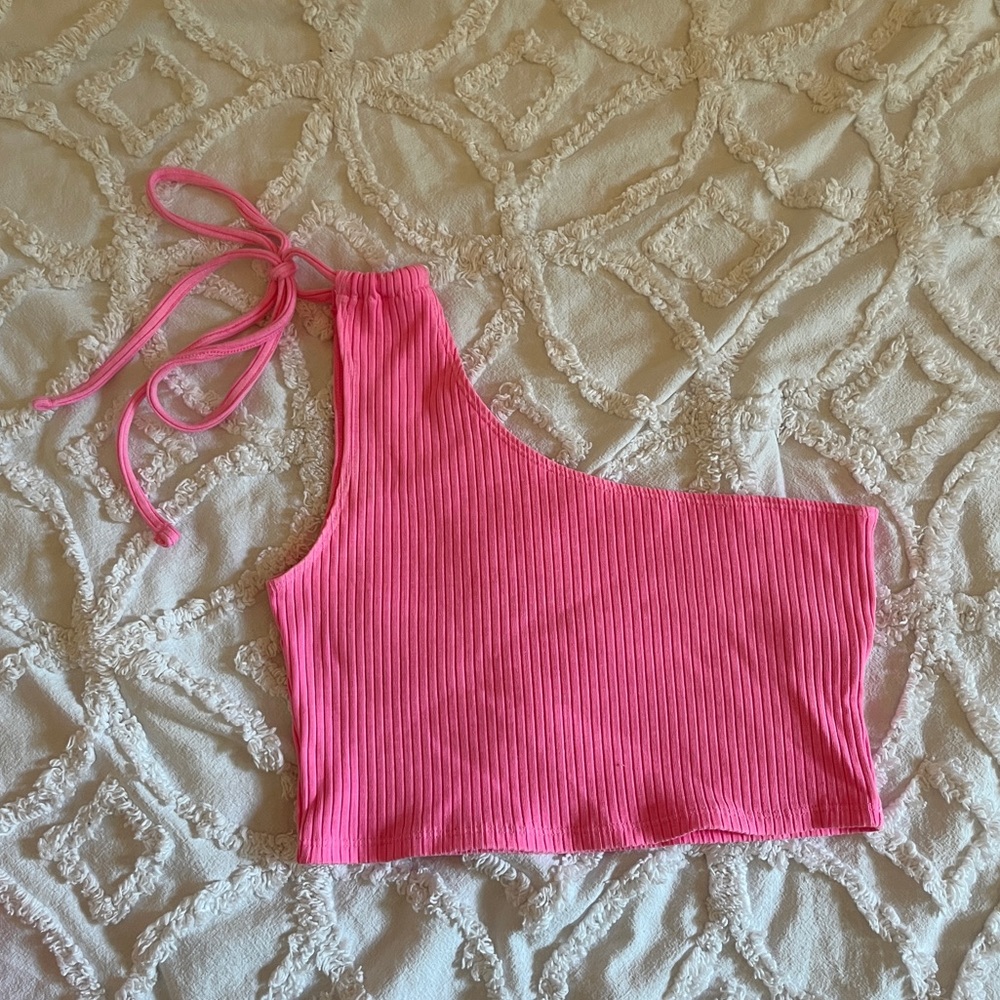 Aerie One Shoulder Crop Top
